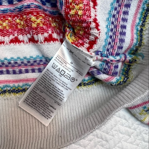 GAP Cotton Striped Alpine Crew Neck Sweater Size S and M - Picture 12 of 13